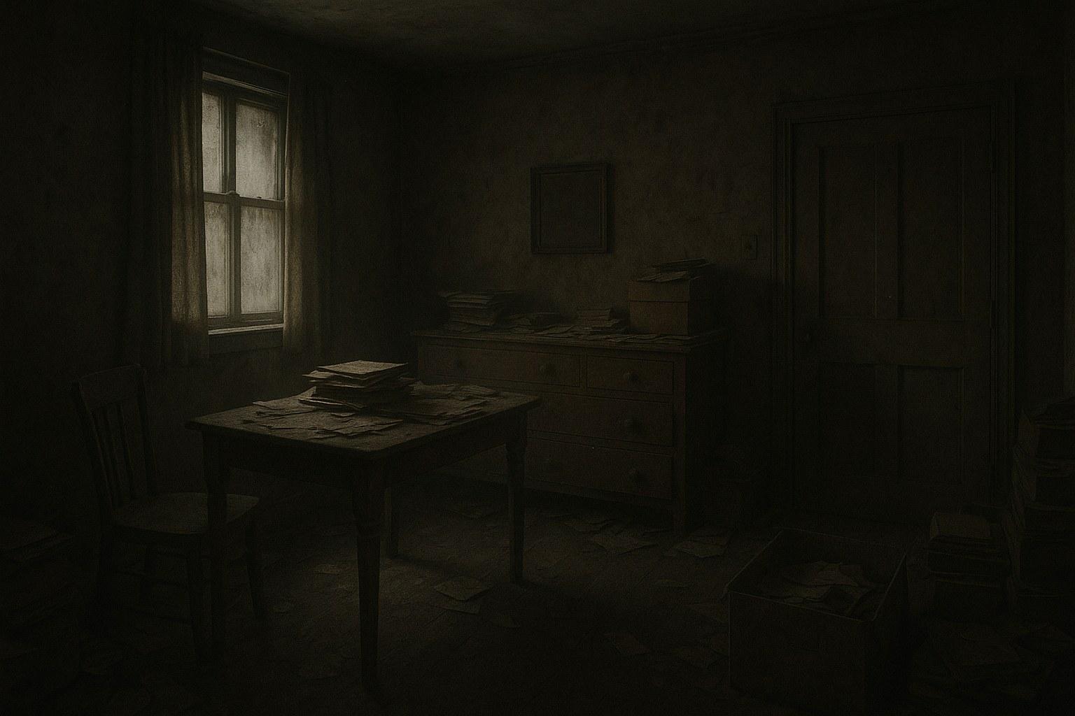 A stuffy room with closed windows and weak light, indicating poor airflow.