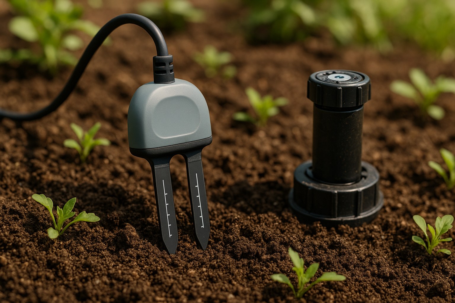 A soil moisture sensor for a sprinkler system